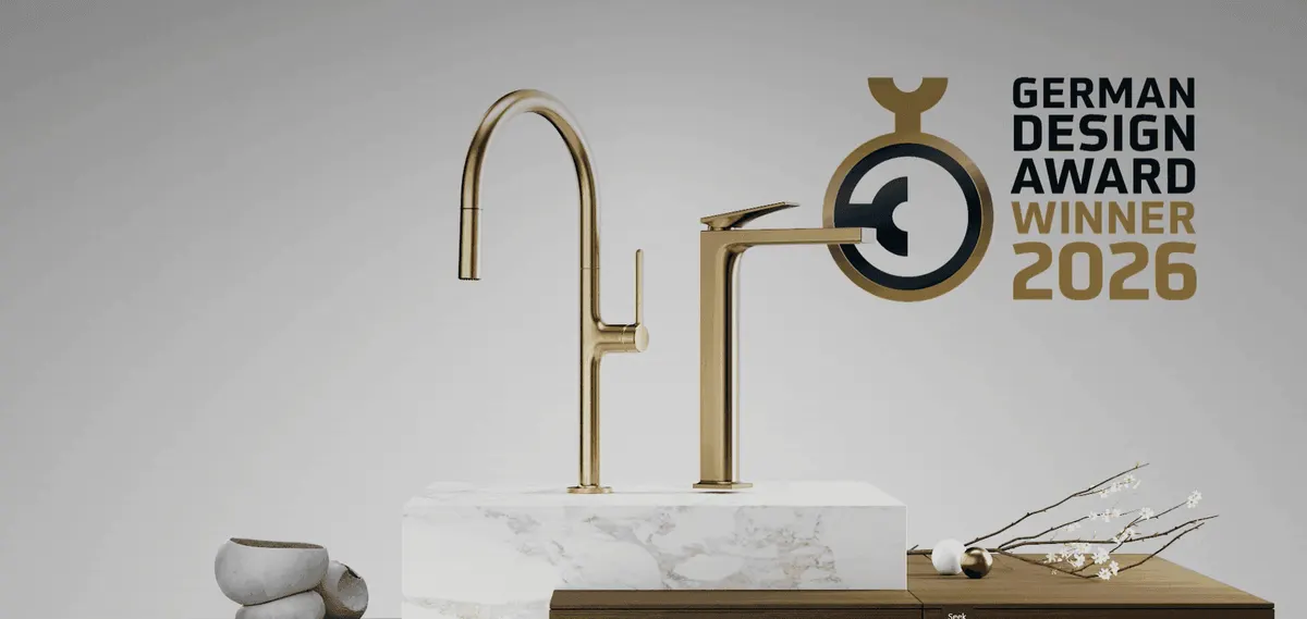 KLUDI wint German Design Award 2026 met DECUS en REEF