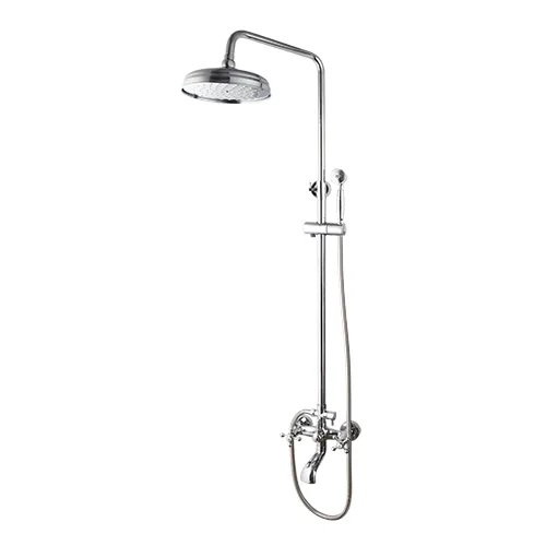 Landelijk chroom douche-set