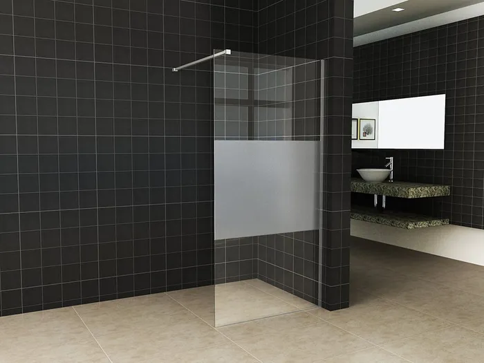 Slim glasplaat nano helder glas met melkglas middenband