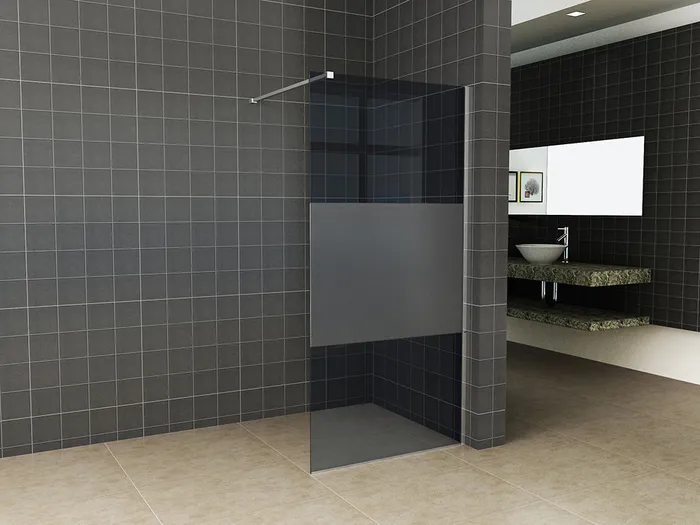 Slim glasplaat nano rookglas met melkglas middenband