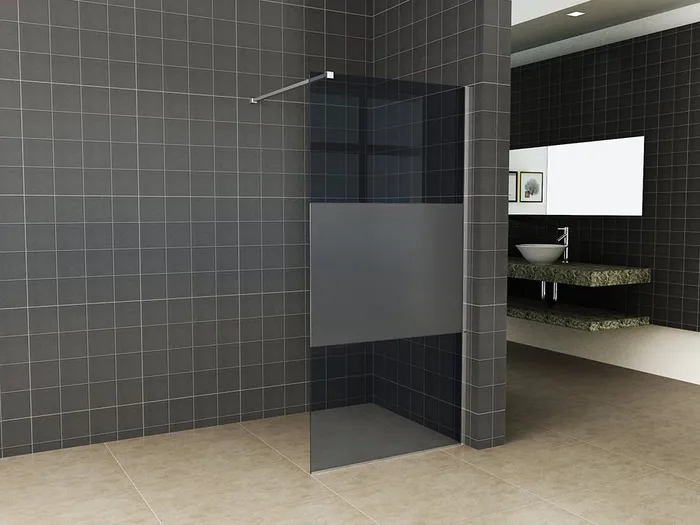 Slim glasplaat nano rookglas met melkglas middenband